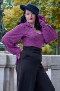 Miss Candyfloss - Cassandre Mai gebreide top in fuchsia