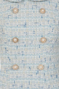 Hearts & Roses - Grace Avenue Boucle a-lijn jurk in babyblauw 2