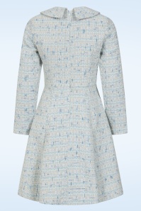 Hearts & Roses - Grace Avenue Boucle a-lijn jurk in babyblauw 3