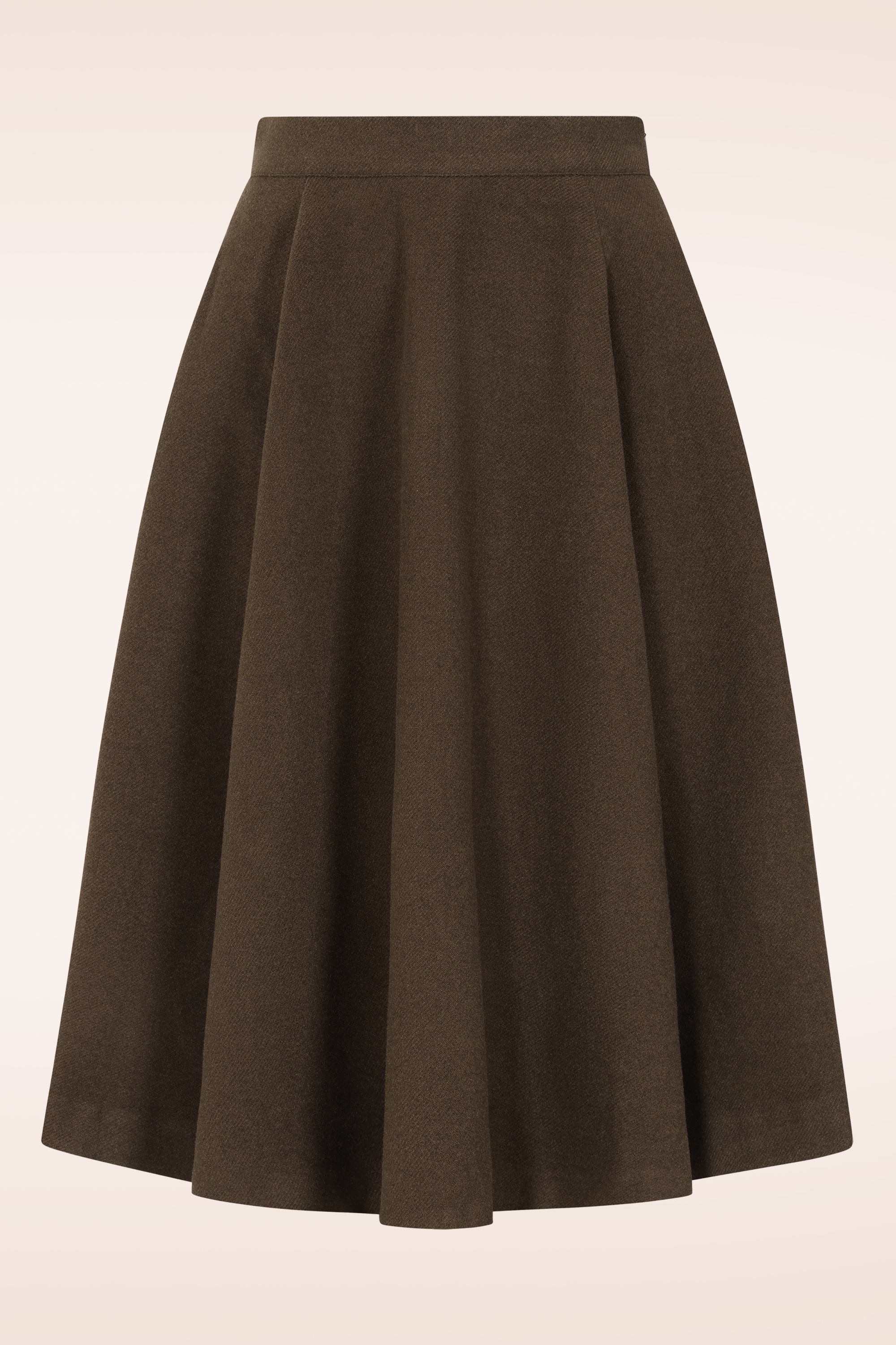 Hearts & Roses - Topvintage exclusive - Tara swing rok in bruin