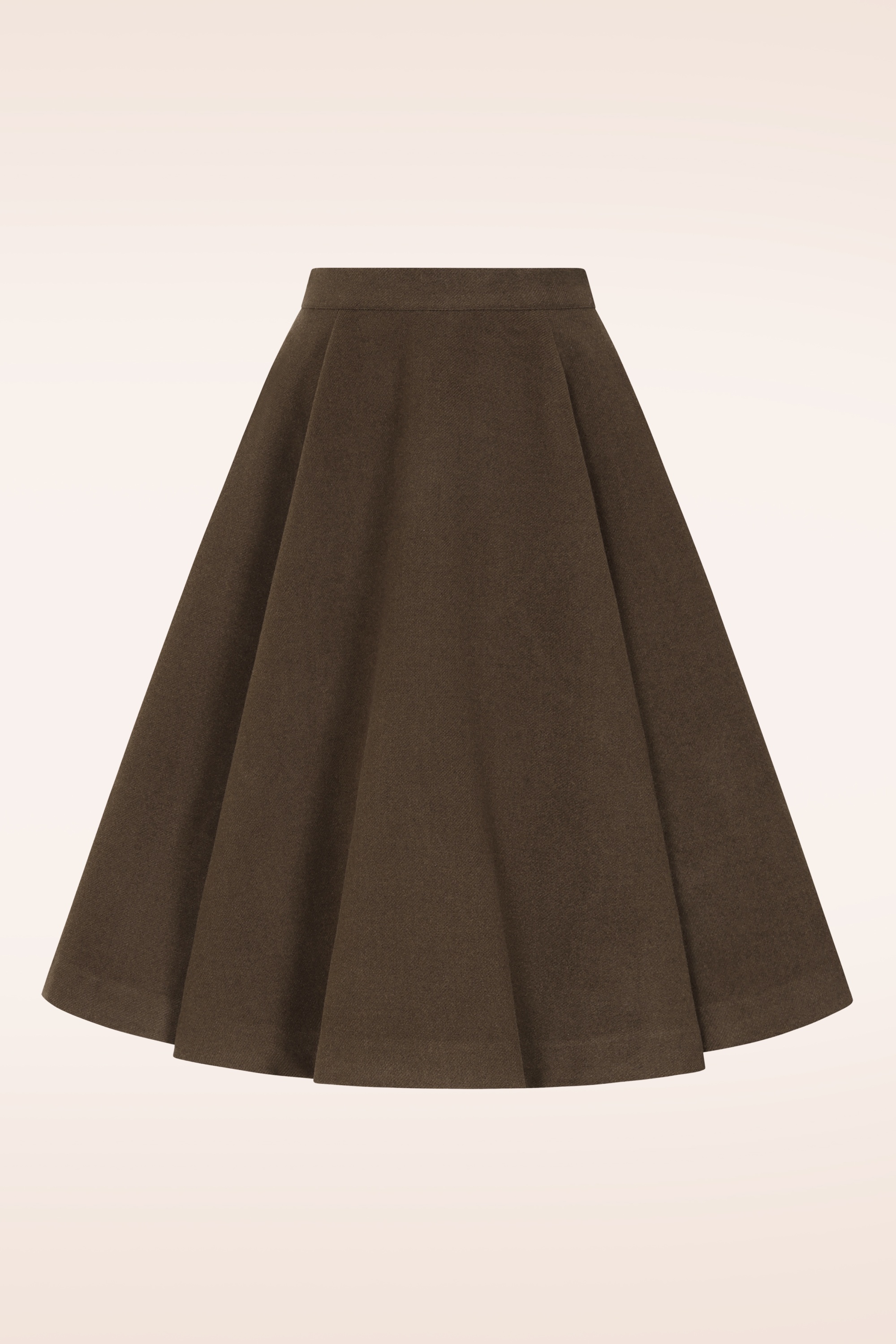 Hearts & Roses - Topvintage exclusive - Tara swing rok in bruin 3