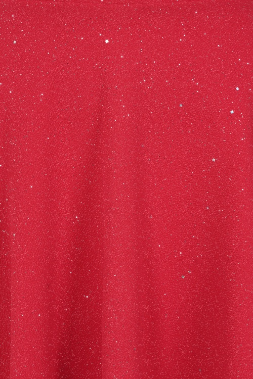 Vintage Chic for Topvintage - Topvintage exclusive ~ Gilly Glitter swing rok in rood 2