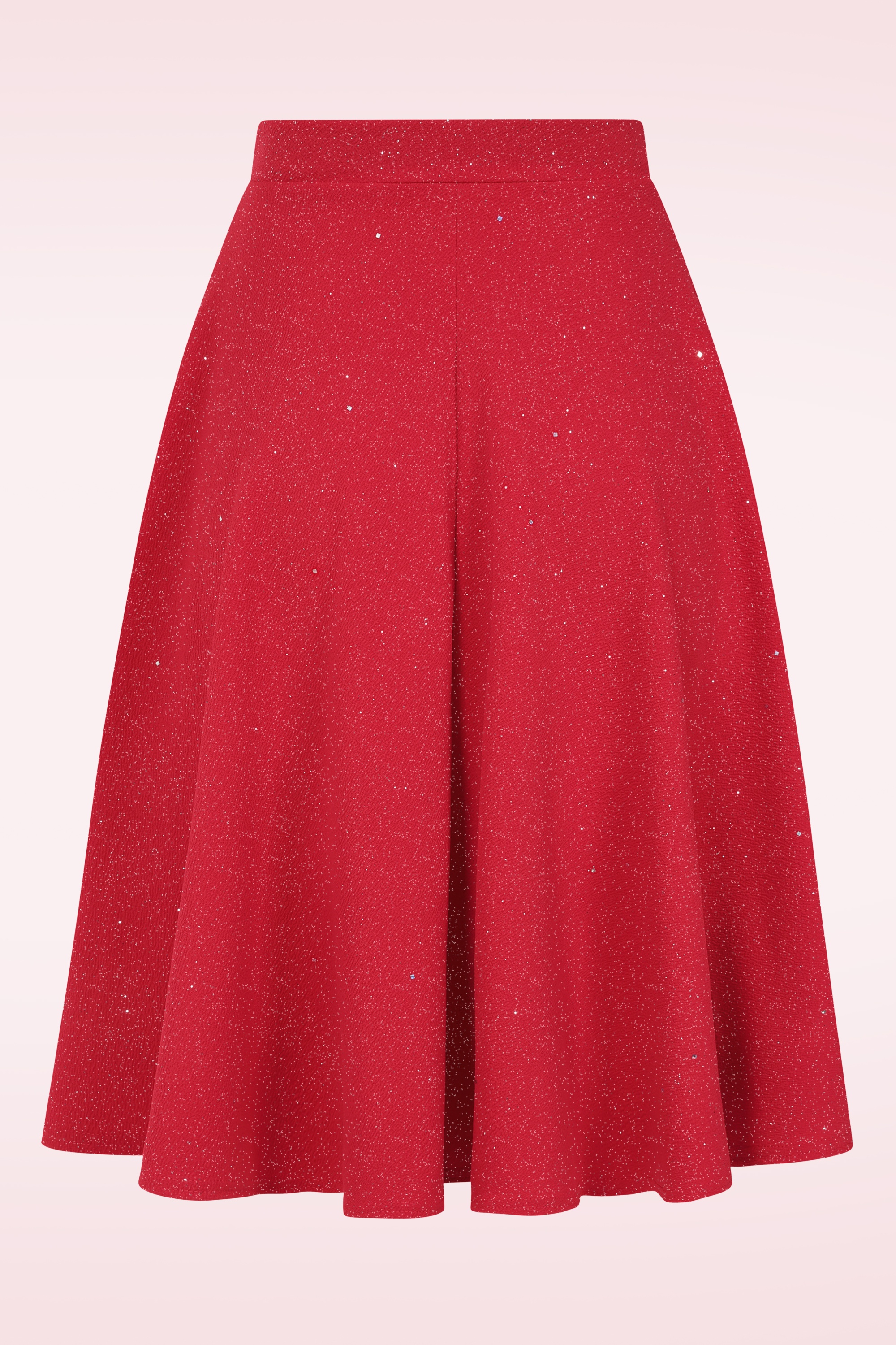 Vintage Chic for Topvintage - Topvintage exclusive ~ Gilly Glitter swing rok in rood 3
