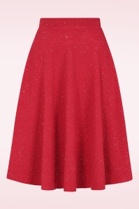 Vintage Chic for Topvintage - Topvintage exclusive ~ Gilly Glitter swing rok in rood