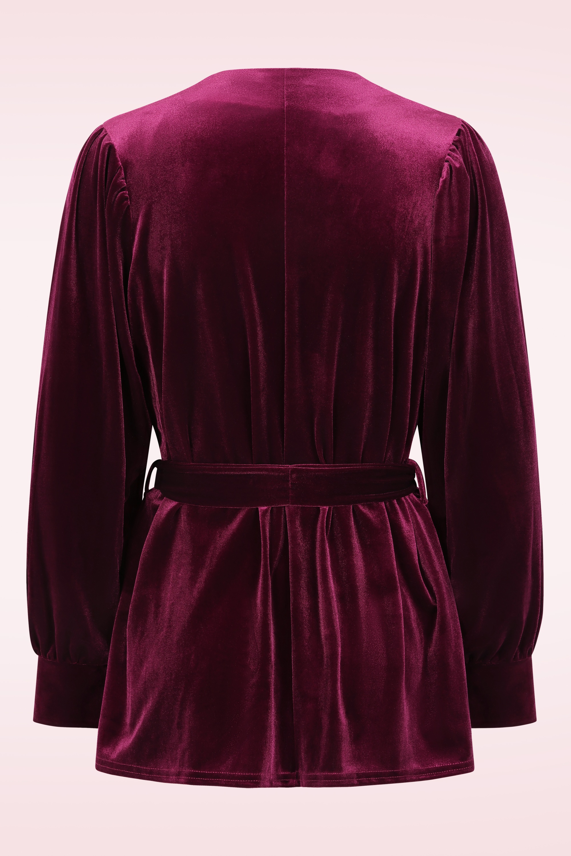 Vintage Chic for Topvintage - Topvintage exclusive ~ Victoria Velvet vest top in claret rood 3