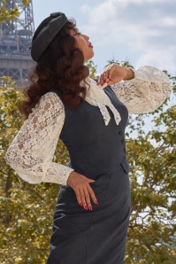 Miss Candyfloss - Mathilde Lee gilet in middernachtblauw 2