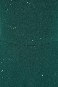 Vintage Chic for Topvintage - Topvintage exclusive ~ Giorgia glitter swing jurk in smaragdgroen 2