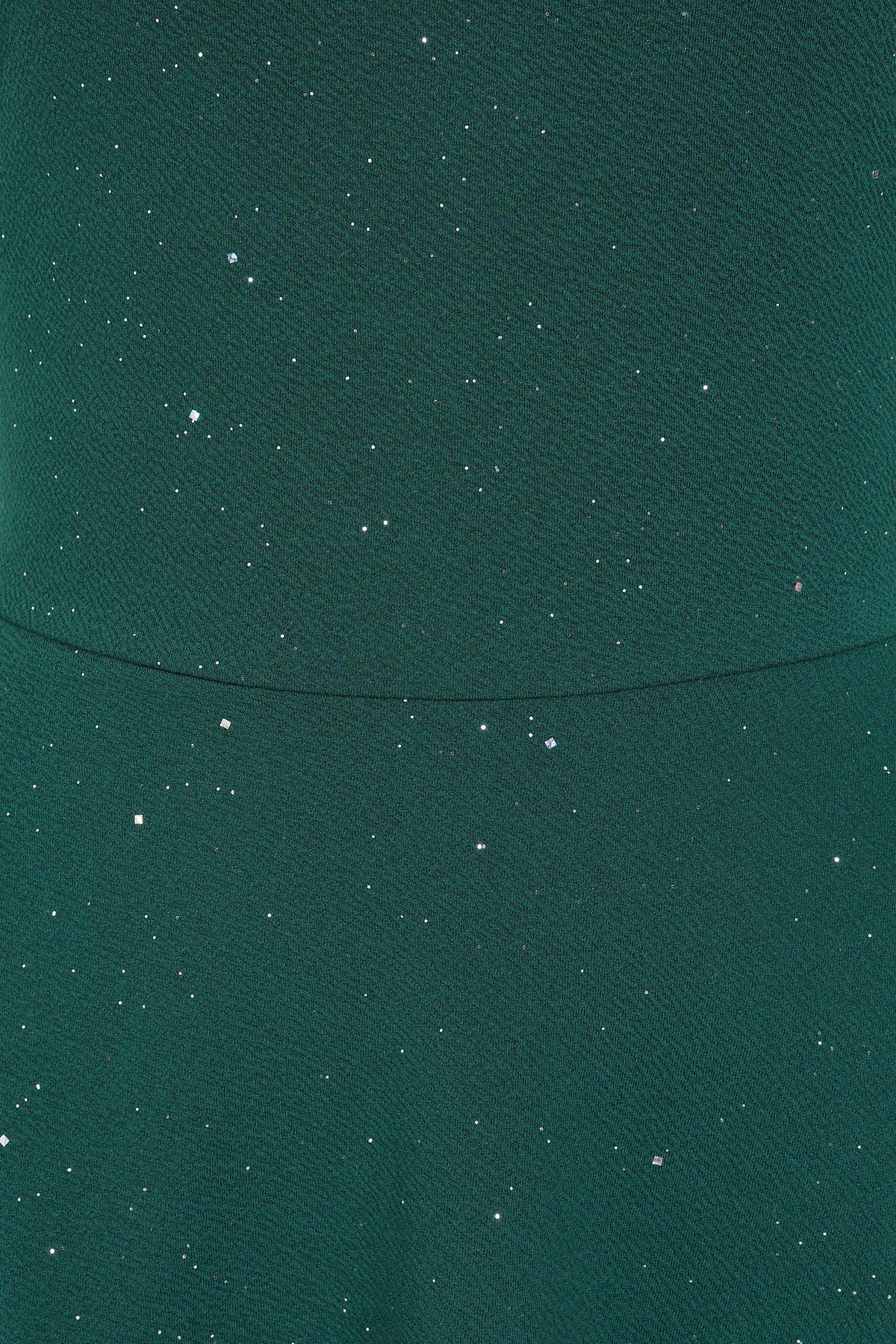 Vintage Chic for Topvintage - Topvintage exclusive ~ Giorgia glitter swing jurk in smaragdgroen 2