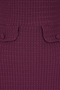 Vintage Chic for Topvintage - Topvintage exclusive ~ Tessa a-lijn jurk in auberginepaars 2