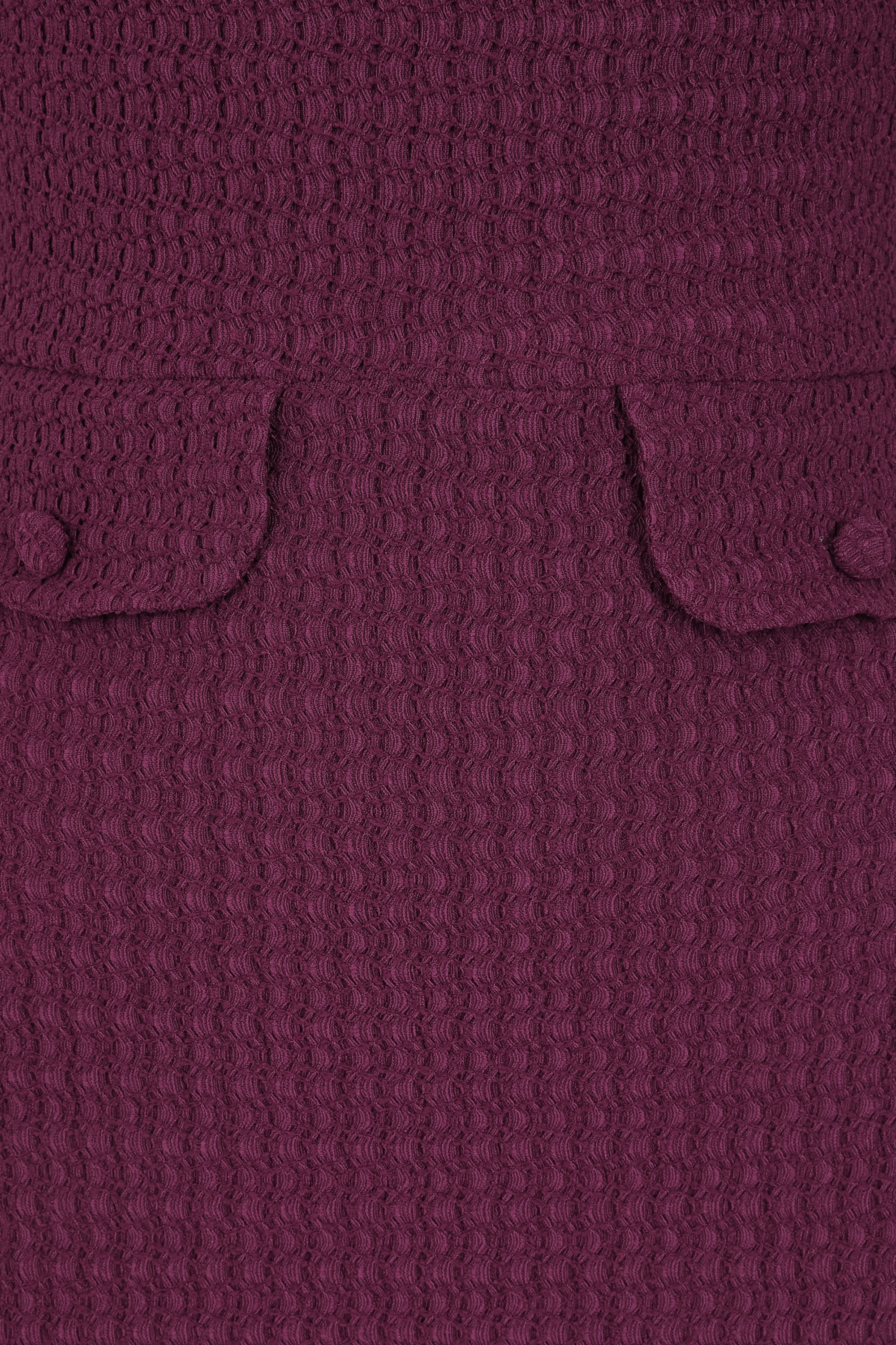 Vintage Chic for Topvintage - Topvintage exclusive ~ Tessa a-lijn jurk in auberginepaars 2