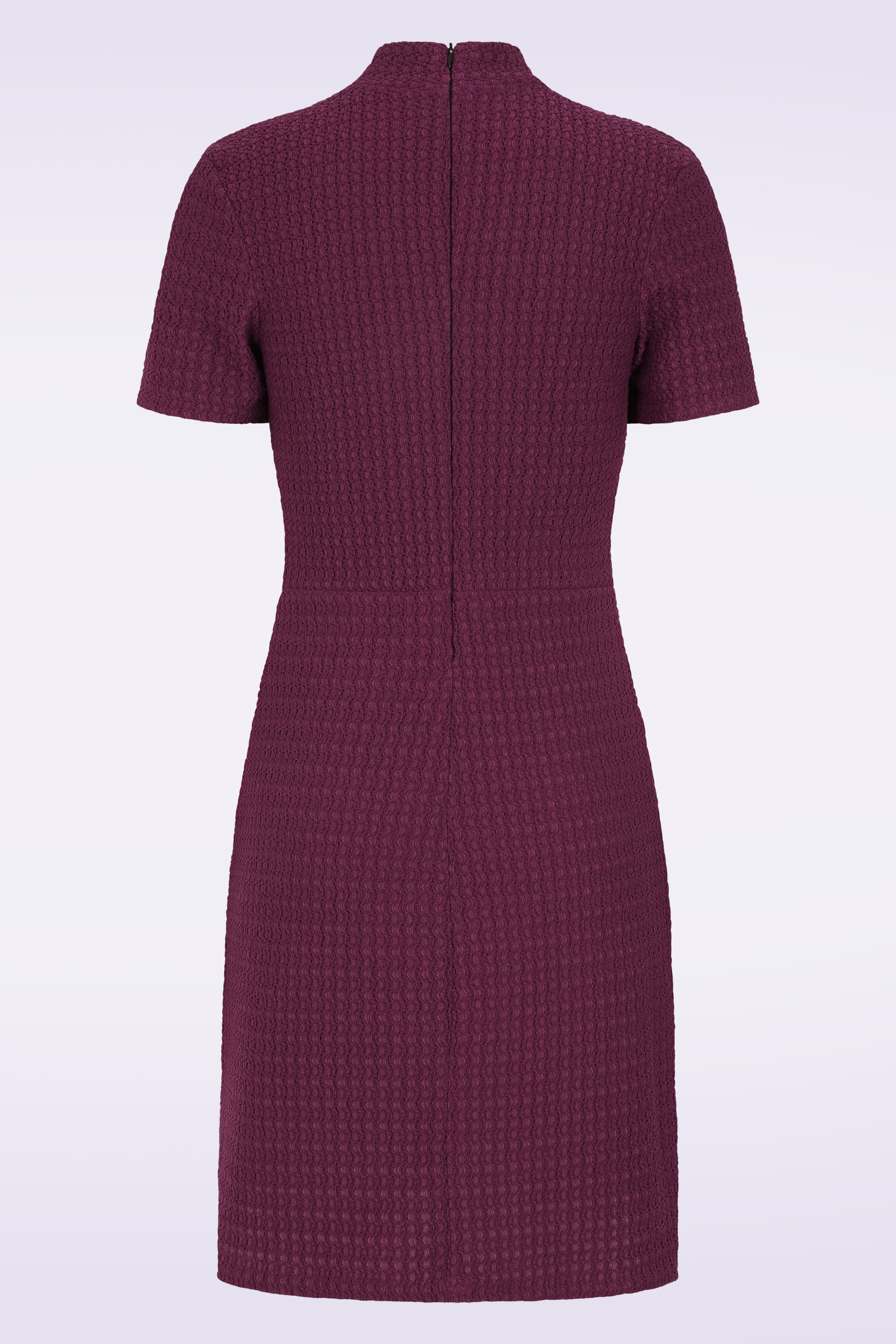 Vintage Chic for Topvintage - Topvintage exclusive ~ Tessa a-lijn jurk in auberginepaars 3