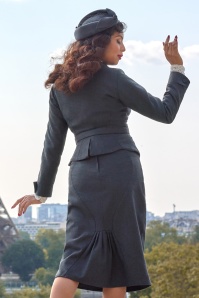 Miss Candyfloss - Reana Lee jacket in middernachtblauw 3