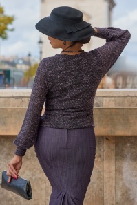 Miss Candyfloss - Mailys Lavania gebreide cardigan in paars 3