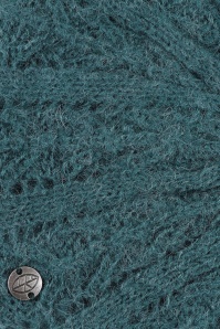 Surkana - Fantasy gebreide baret in petrolblauw 2