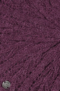 Surkana - Fantasy gebreide baret in pruimpaars 2