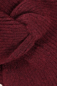 Surkana - Gebreide tulband in kastanje rood 2