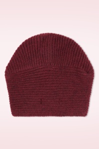 Surkana - Gebreide tulband in kastanje rood 3