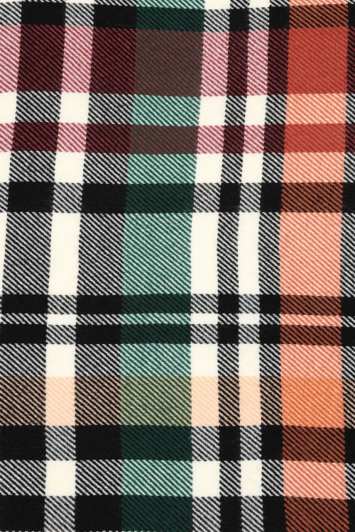 Surkana - Plaid Jacquard sjaal in multi 2