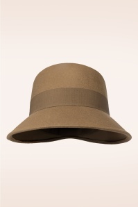 Bronté - Catharina Cloche hoed in beverbruin 4