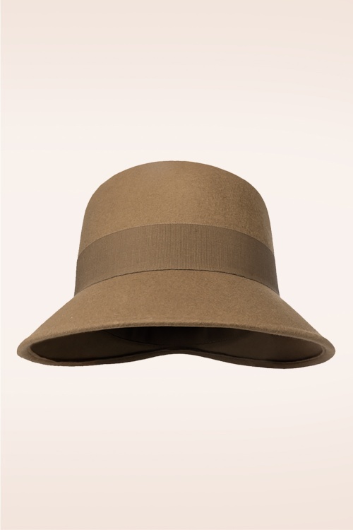 Bronté - Catharina Cloche hoed in beverbruin 4