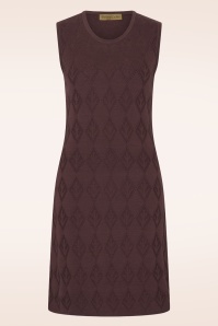 Bakery Ladies - Lulu gebreide jurk in chocoladebruin