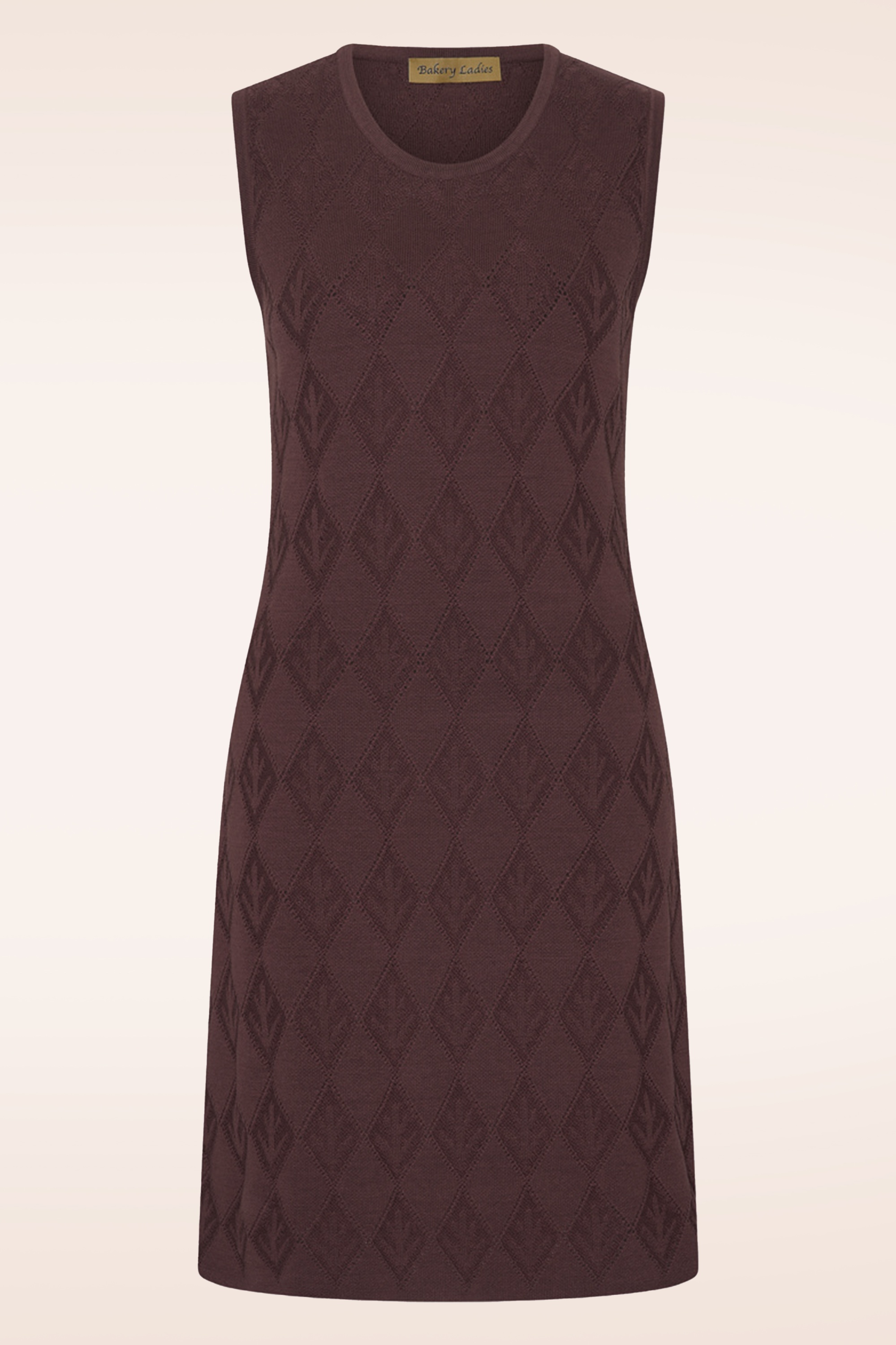 Bakery Ladies - Lulu gebreide jurk in chocoladebruin