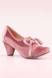 Chelsea Crew - Madison fluwelen laarsjes in mauve 3