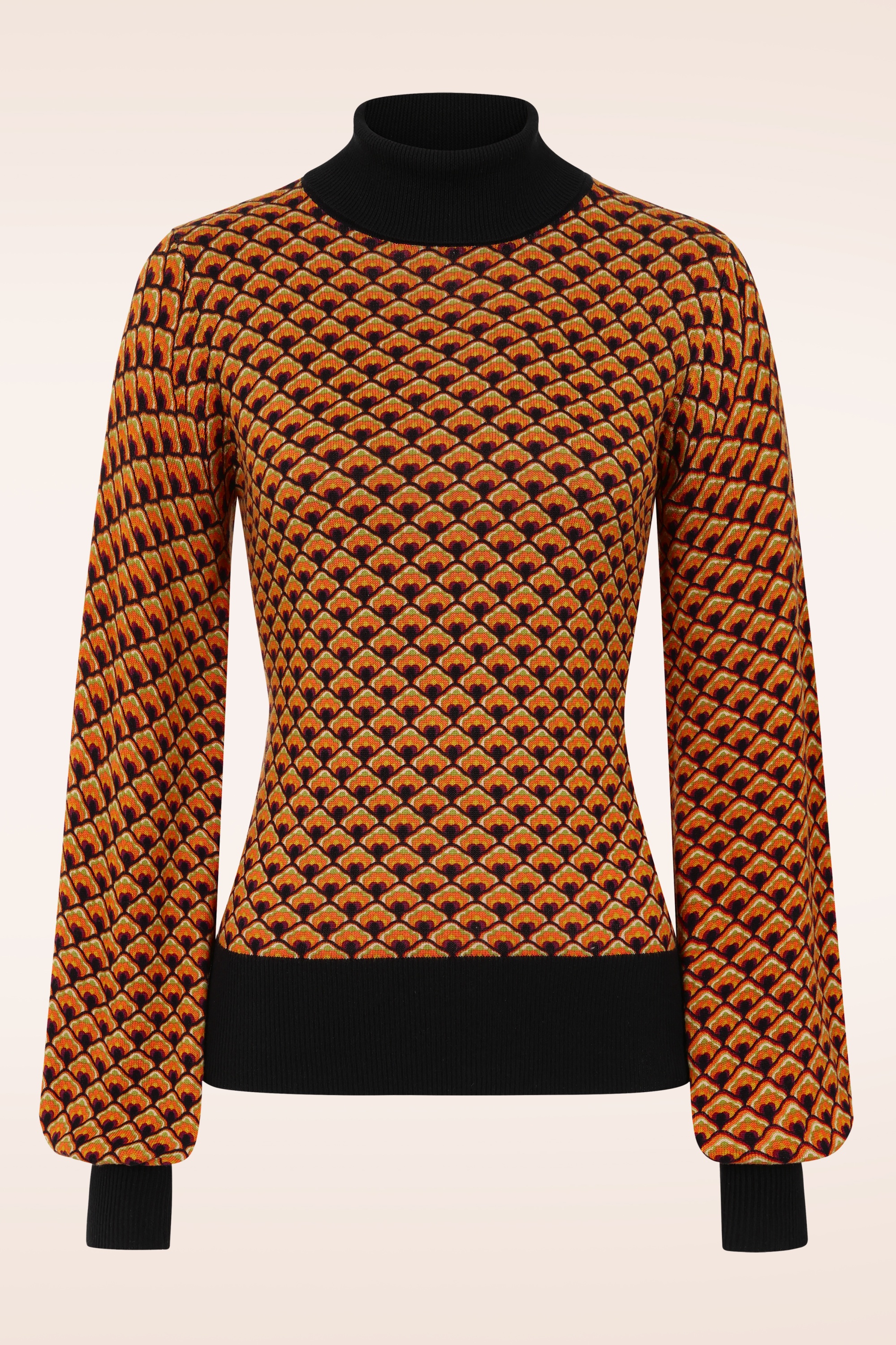 King Louie - Rollneck top Frio in cabernet rood 2