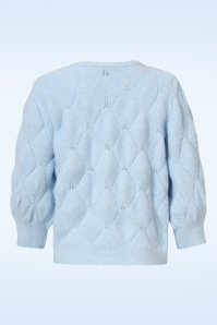 Smashed Lemon - Kyra gebreide sweater in lichtblauw 5