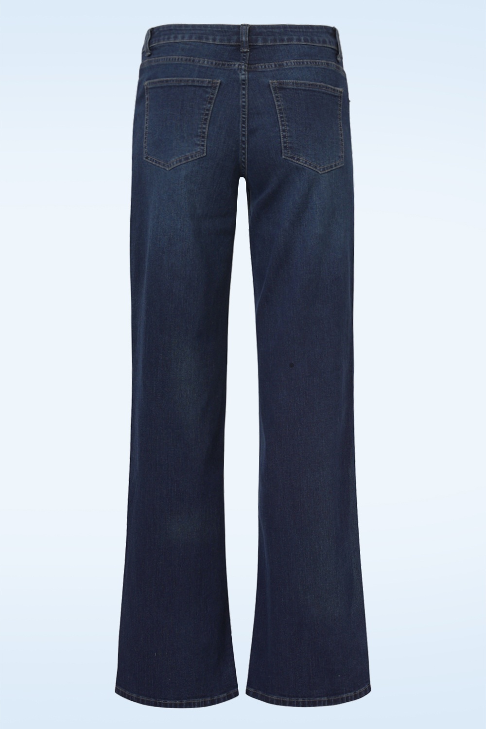Smashed Lemon - Olivia Straight Jeans in donkerblauw denim 4