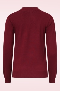 Smashed Lemon - Sierra gebreide top in bordeauxrood 2