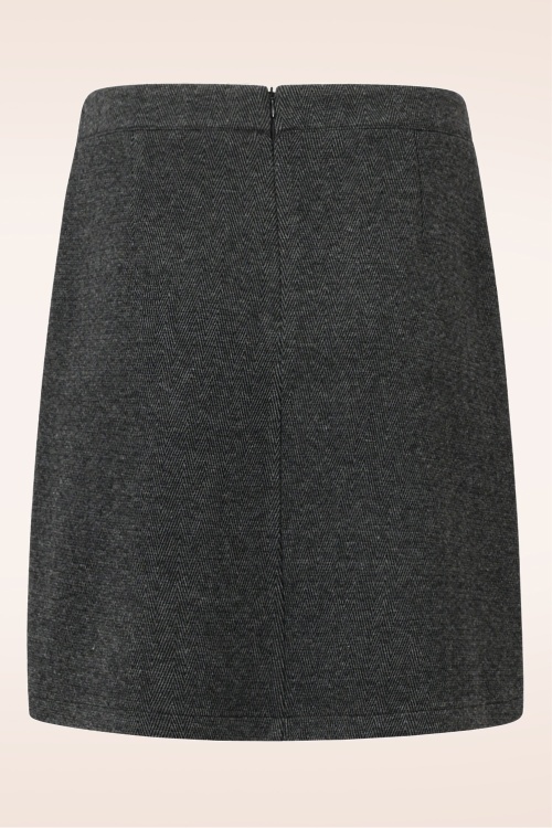 Smashed Lemon - Anna rok in donkergrijs 4