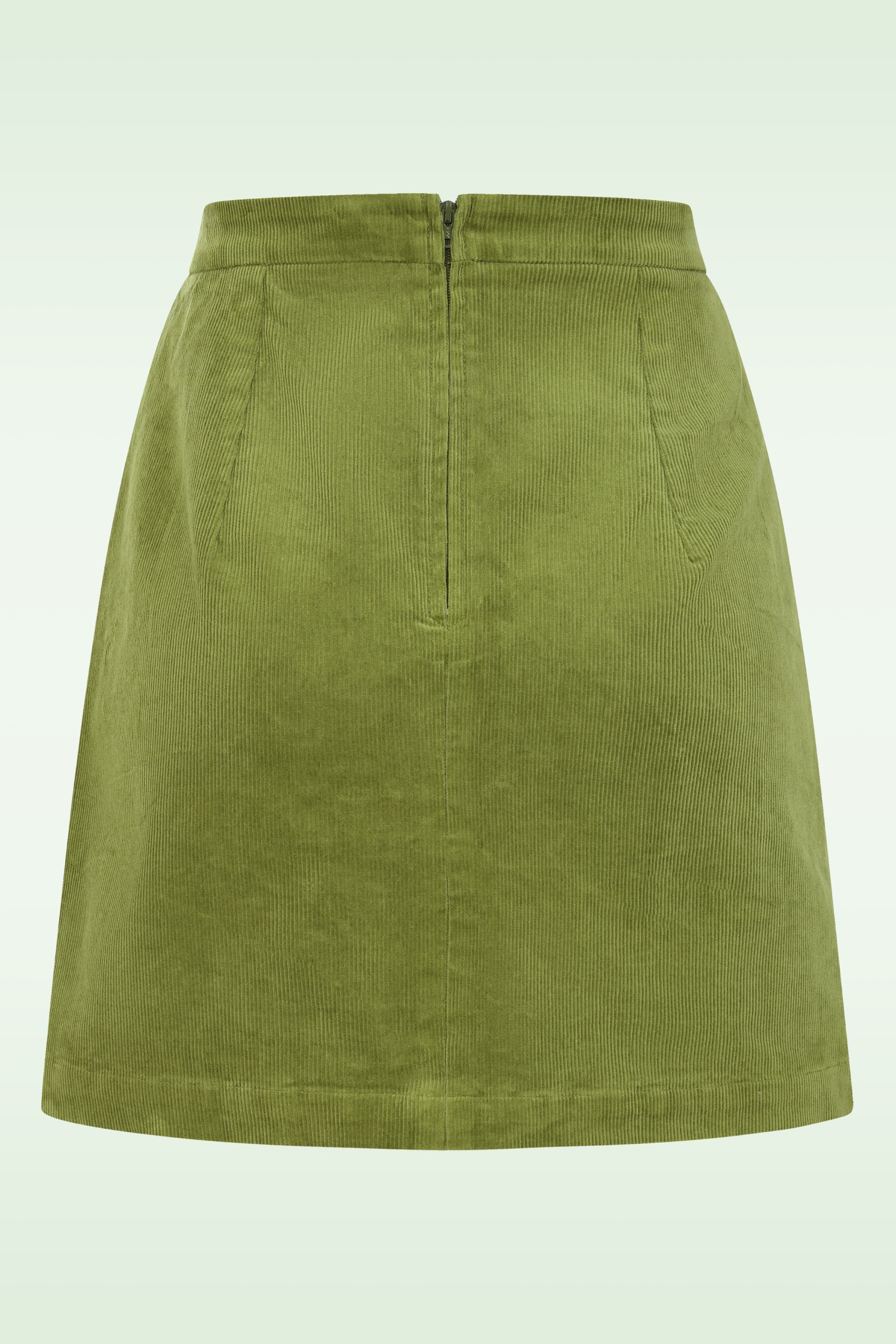 Blutsgeschwister - Dreamy Eyes corduroy rok in Dense Forest Khaki 3