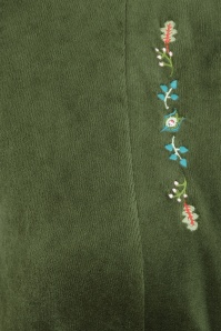 Blutsgeschwister - Velvet Glamour Aura jurk in Shades of Green 2