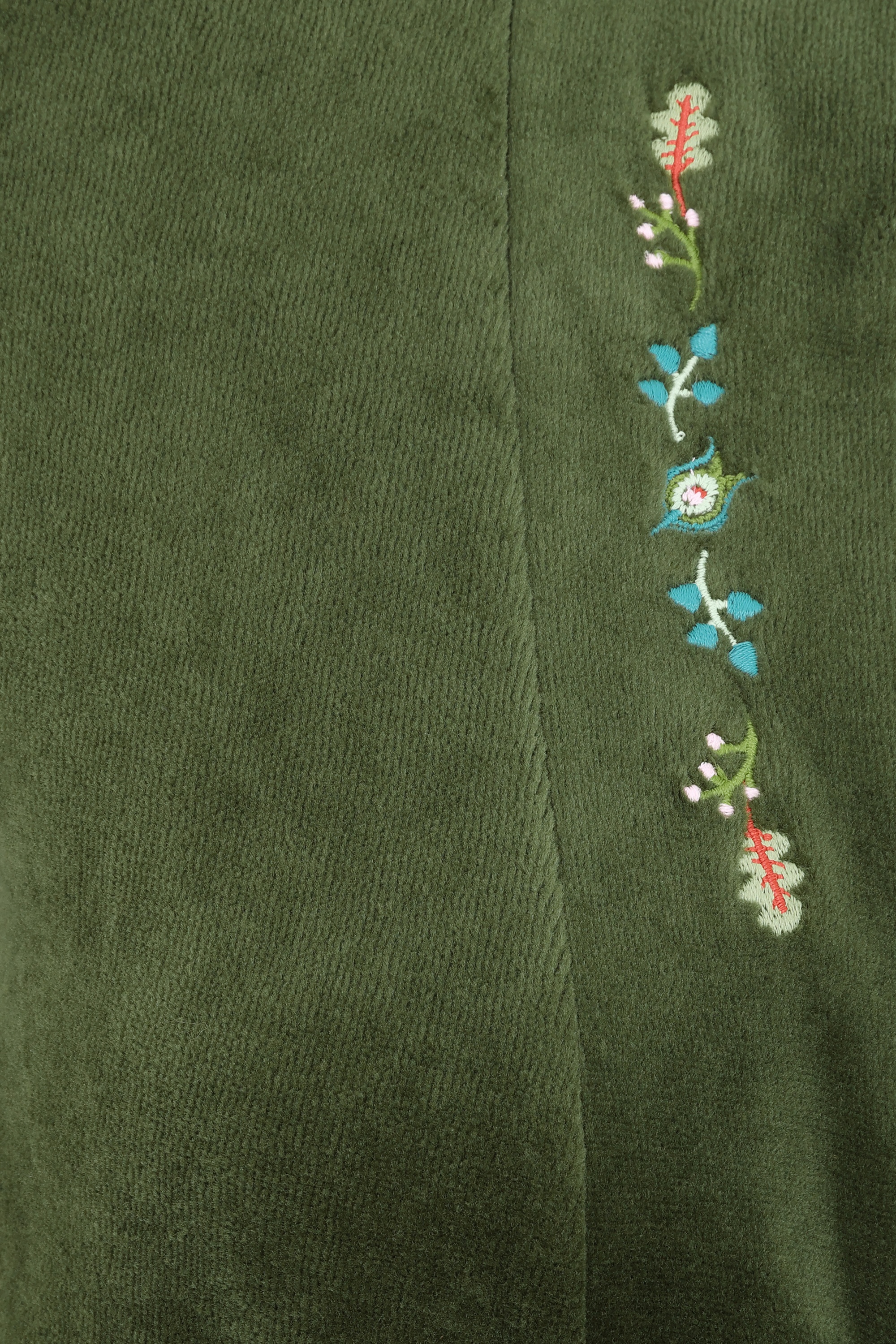 Blutsgeschwister - Velvet Glamour Aura jurk in Shades of Green 2