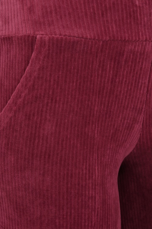 Blutsgeschwister - Jolly Marleen corduroy culotte in Fine Needle Red 2