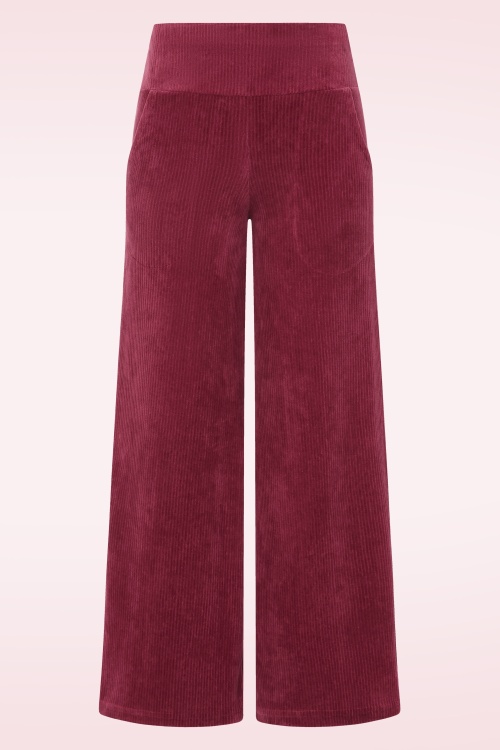 Blutsgeschwister - Jolly Marleen corduroy culotte in Fine Needle Red