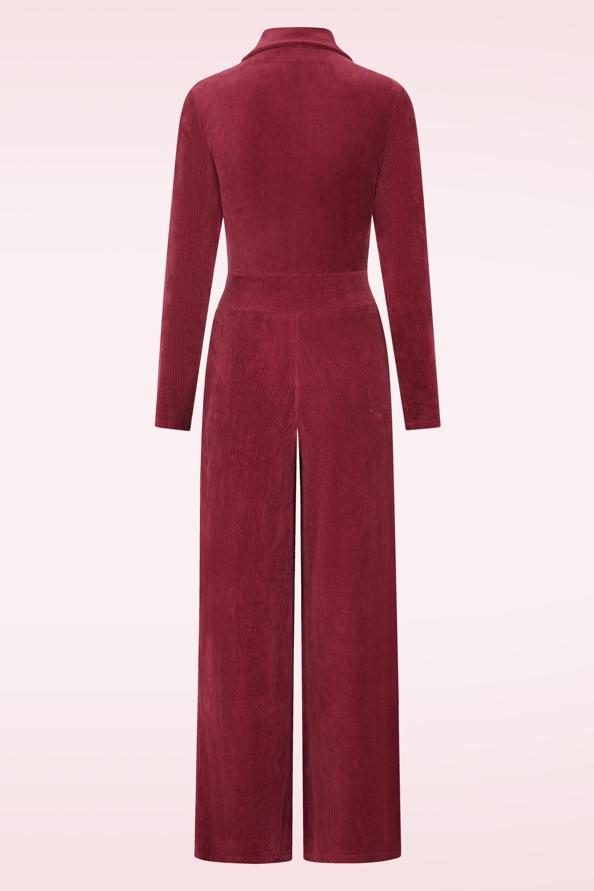 Blutsgeschwister - Jolly Molly corduroy jumpsuit in Fine Needle Red 3