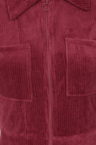 Blutsgeschwister - Jolly Molly corduroy jumpsuit in Fine Needle Red 2