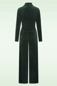 Blutsgeschwister - Jolly Molly corduroy jumpsuit in Fine Needle Green 3