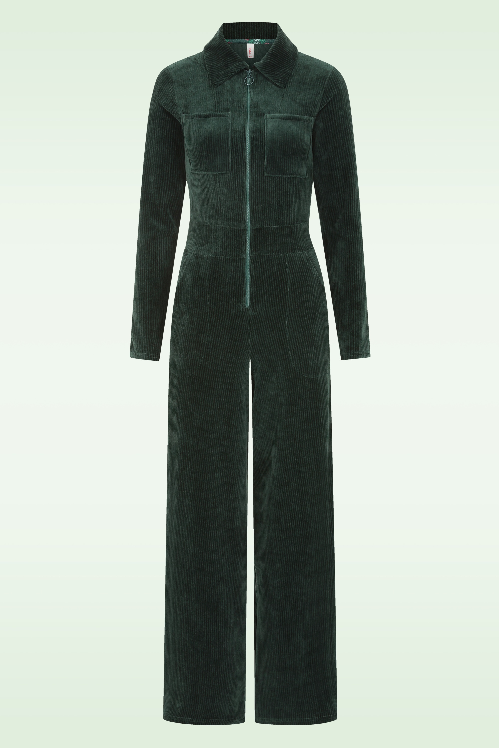Blutsgeschwister - Jolly Molly corduroy jumpsuit in Fine Needle Green
