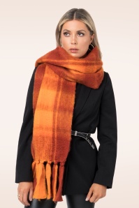 Amici - Zabella sjaal in oranje en rood