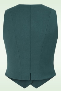 Emmy Design - The Suit Up gilet van wol in petrol 4