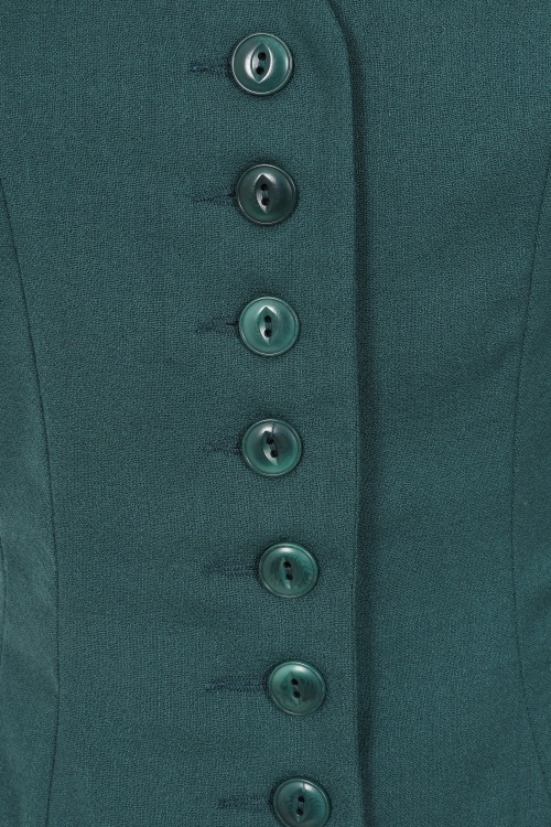 Emmy Design - The Suit Up gilet van wol in petrol 3