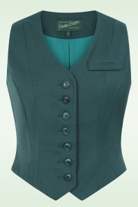 Emmy Design - The Suit Up gilet van wol in petrol 2