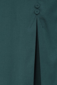 Emmy Design - The Triple Step midi rok van wol in petrol 3