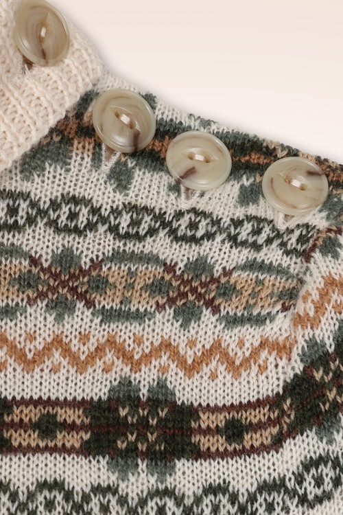 Emmy Design - The Fairest merino wol gebreide top in antiek wit 3