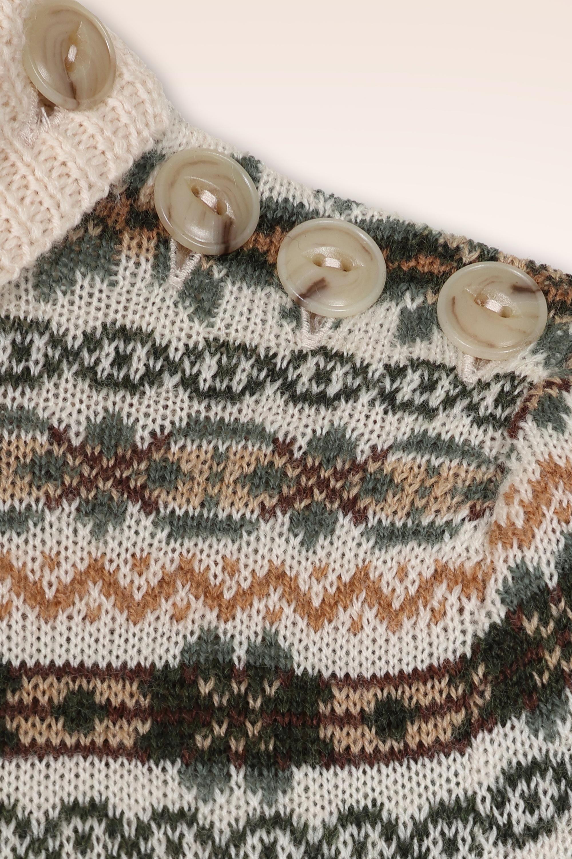 Emmy Design - The Fairest merino wol gebreide top in antiek wit 3