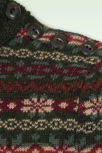 Emmy Design - The Fairest merino wol gebreide top in pine groen 2