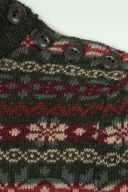 Emmy Design - The Fairest merino wol gebreide top in pine groen 2